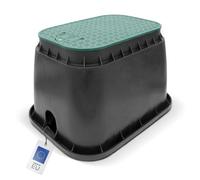 blizz-z Boîte à vannes carrée, sans Robinet à Bille - L 67 x l 49 x H 33 cm | Boîte à vannes, regard enterré, boîtier de distribution en polypropylène résistant avec couvercle pour système d’arrosage