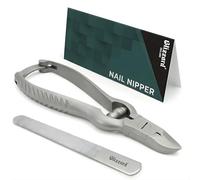 Blizzard Coupe-ongles professionnel pour homme - Coupe-ongles d'orteils robuste pour personnes âgées avec lime à ongles en métal - Ensemble d'outils pour ongles incarnés de podologie avec lime à