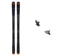 Blizzard - Fixations de ski de randonnée - Pack Zero G Lt 080 Noir/Orange 2025 en Aluminium Noir 178 cm,150 cm,157 cm