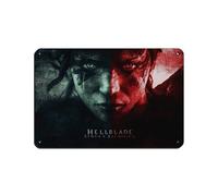 BLJKHTGG Hellblade Senua's Sacrifice Poster rétro en métal Motif jeu vidéo Décoration murale 20 x 30 cm