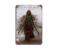 BLJKHTGG Hellblade Senua's Sacrifice Video Game #1 Poster rétro en métal - Peinture en fer - Décoration murale - 20 x 30 cm