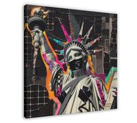 BLJKHTGG Impression sur toile Statue de la Liberté Urban Punk 70 x 70 cm