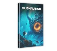 BLJKHTGG Poster Subnautica - Jeu vidéo - Cadeau pour elle et lui - Impression sur toile - 40 x 60 cm