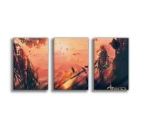 BLJKHTGG Poster sur toile The Legend of Zelda Breath of The Wild - Décoration de chambre à coucher - 50 x 75 cm