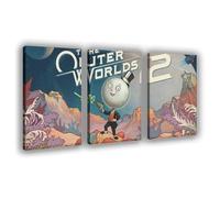 BLJKHTGG Poster sur toile The Outer Worlds 2 pour décoration de chambre à coucher Motif jeu vidéo 50 x 75 cm