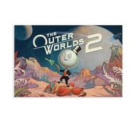 BLJKHTGG The Outer Worlds 2 Poster sur toile pour décoration de chambre à coucher Motif jeu vidéo 60 x 90 cm