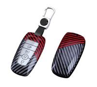 BLKCVDH Etui clés de Voiture à 2/4/5 Boutons, Coque Compatible avec Edge Fusion Mustang Explorer F150 F250 F350 Ecosport, Support de Protection(A4 Red set1)