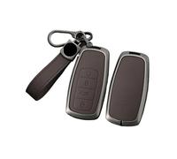 BLKCVDH Étui for e Voiture en Alliage de Zinc, Coque de Support Compatible avec Chery Omoda C5 5 FX 7 8 E5 Pro Plus 2022 2023(F-Brown Keyring)