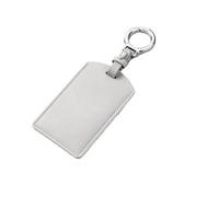 BLKCVDH Étui for clé Intelligente de Voiture, Coque de Protection Compatible avec Tesla modèle 3 Y(B-White Keychain)