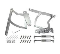 BLKCVDH Kit de charnières de capot billettes, paire, côtés gauche et droit, en aluminium, compatible avec Camaro et Pontiac Firebird 1970-1981, moteur L6 V8, argent