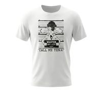 Bl'ker - T-shirt Wanted - Homme - Tops - Blanc - Taille: M