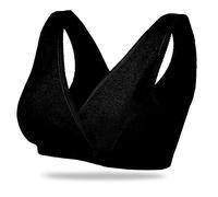 Bllatta Femme Soutien-Gorge de Maternite d'allaitement pour/Sommeil 4 pièces (Small, Noir)