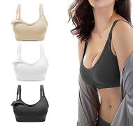 Bllatta Soutien-Gorge d'allaitement Brassière spécial maternité sans Armatures Uni Femme