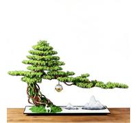 Bllhl Artificial Bonsai Tree Fake Plants,Indoor Small Decor for Home Table Office Desk Bathroom Shelf Bedroom Living Room Farmhouse Decorations (Green,Extra Large)