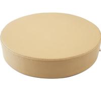 BLLMTEAR Coussin De Chaise Ronde Imperméable/Galette De Chaise en Cuir PU,35/40/45/50cm Coussin De Siège De Voiture, for Intérieur Et Extérieur, Jardin, Cuisine, Bureau(Khaki,15.7x2in/40x5cm)