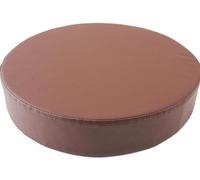 BLLMTEAR Coussin De Chaise Ronde Imperméable/Galette De Chaise en Cuir PU,35/40/45/50cm Coussin De Siège De Voiture, for Intérieur Et Extérieur, Jardin, Cuisine, Bureau(Deep Brown,15.7x3in/40x8cm)