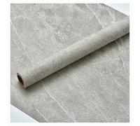 BLLMTEAR Film Adhésif Gris Structure en Béton Motif Ciment 3D Papier de Contact Vintage Autocollant Décoratif en Vinyle Autocollant Imperméable Résistant à l'huile-Amovible(4,40x1000cm)