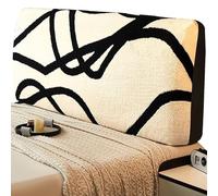 BLLMTEAR Housses de Tête de Lit en Peluche Stretch Lavables - Protection Antipoussière pour Lits Simples, Doubles et King(#1,120cm/47in)