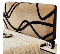 BLLMTEAR Housses de Tête de Lit en Peluche Stretch Lavables - Protection Antipoussière pour Lits Simples, Doubles et King(#5,160cm/63in)