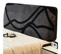 BLLMTEAR Housses de Tête de Lit en Peluche Stretch Lavables - Protection Antipoussière pour Lits Simples, Doubles et King(#3,150cm/59in)