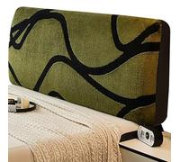 BLLMTEAR Housses de Tête de Lit en Peluche Stretch Lavables - Protection Antipoussière pour Lits Simples, Doubles et King(#7,180cm/71in)