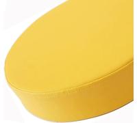 BLLMTEAR Imperméable Coussin de Chaise Rond Exterieur en Polyuréthane Amovible avec Fermeture à Glissière pour Intérieur ou Extérieur, Jardin, Cuisine, Bureau, Salle à Manger(Yellow,15.7x2in/40x5cm)