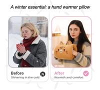 BLLMTEAR Oreiller Chaud à La Main Animaux Cochon Dinosaure Mains Bestioles Oreiller à La Main Adolescent Couette Bras Grenouille Farci Oreillers Literie Peluche(12)