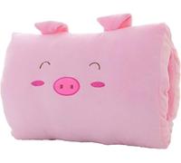 BLLMTEAR Oreiller Chaud à La Main Animaux Cochon Dinosaure Mains Bestioles Oreiller à La Main Adolescent Couette Bras Grenouille Farci Oreillers Literie Peluche(6)