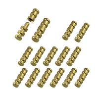 BLLNDX Lot de 15 broches de table en métal 8 x 10 x 30 mm à tige nue en cuivre mâles femelles cachées pour étirer, rebondir et réparer de vieux meubles