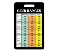blloocod Adapté Aux Golfeurs Débutants Carte De Distance Golf | aide mémoire des distances, feuilletage facile entre les tours, matériau papier cartonné, adapté au practice