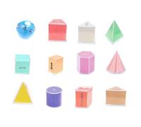 blloocod Formes 3D en Papier pour Géométrie 12 Pièces