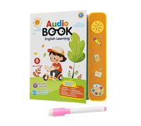 blloocod Livre Sonore Anglais pour Enfants 3+ Ans - Livre Parlant Interactif avec Stylo - Polypropylène Durable 18.5x21cm (7.3x8.3 in)