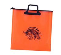 blloocod Sac de Pesée de Pêche Portable EVA Grande Capacité - Sac à Poissons Étanche avec Fermeture Zippée et Poignée Ergonomique pour Pêcheurs Professionnels- Orange