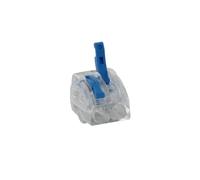 BLM, Borne à Levier 485 pour Connexions Électriques Sécurisées, Compatible Fils 0,2-4 mm², Tension 450V, Courant 32A, Longueur Dénudage 10mm, Sachet de 15, Installation Rapide Sans Outils, 2 Entrées