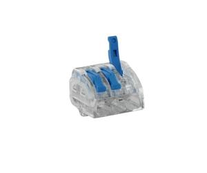 BLM, Borne à Levier 485, Sachet de 15 Bornes 3 Entrées, Compatible Fils 0,2-4 mm², Tension 450V, Courant 32A, Longueur Dénudage 10mm, Installation Rapide et Sécurisée, Sans Outils