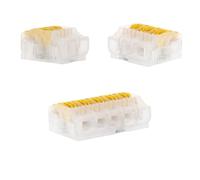 BLM, Bornes à Levier Compactes 475, Lot de 45, Compatibles Fils Rigides/Semi-Rigides/Souples 0.2-4mm², Tension 450V, Courant 32A, Longueur Dénudage 11-12mm, Système Verrouillage Facile