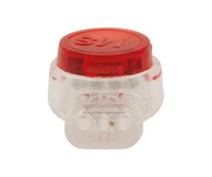 BLM, Connecteurs Électriques Étanches 3 Entrées, Lot de 10, Rouge/Bleu, Pour Fils Rigides 0,4-0,9 mm² et Souples 0,4-0,65 mm², Borne Insertion Directe, Gel Étanchéité, Corps Transparent, 100V/6A