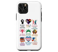 BLM Human Rights Feminism Trans Science Books LGBTQ Kindness Coque pour iPhone 11 Pro