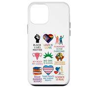 BLM Human Rights Feminism Trans Science Books LGBTQ Kindness Coque pour iPhone 12 Mini