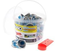 Lot de 40 boîtes d'encastrement No Air Multimat 67x40mm - Bleu - Blm