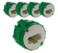 BLM - Lot de 5 boîtes DCL applique murs pleins Ø54mm - Vert G