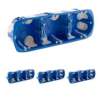 Blm - Triple boîte cloison No Air Multimat Ø67x40mm - Bleu (Lot de 4)