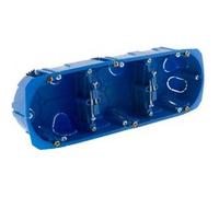 BLM - Triple boîte d'encastrement Multimat patte métal - Bleu Bleu G