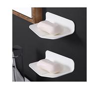 BLMAGS Pratique Porte-Savon Mural Contenant de Savon en Plastique avec Porte-Savon de vidange Porte-Savon Porte-Savon Portable étui à Savon sans perçage Portable