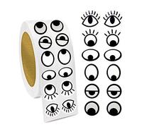 BLMHTWO Lot de 2 000 grands yeux mobiles autocollants en forme de globe oculaire pour loisirs créatifs, scrapbooking, carnet de notes, cadeaux de fête