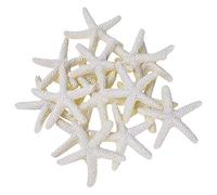 Blmirror 15 Pièces Étoile De Mer De Doigt Crayon Blanc-Crème pour La Décoration De Mariage, La Décoration Intérieure Et Le Projet D'Artisanat