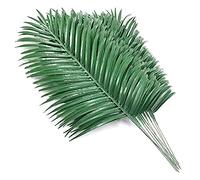 Blmirror 18 PièCes SéRies Feuilles de Palmier Artificielles Plantes Faux Feuilles de Palmier Tropical Grandes Feuilles de Palmier Verdure Plante pour Feuilles FêTe HawaïEnne