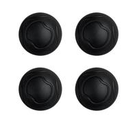 Blmirror 4 PCS Couvre-Pieds de Chaise Moon Protecteurs de Pieds D'Extérieur Stabilisateur de Pieds en Caoutchouc Balle Coussin de Camping Partie Noire