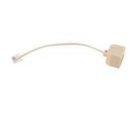 Blmirror Adaptateur de Ligne de Telephone Jack RJ11 Male vers Double RJ11