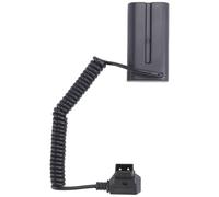 Blmirror Câble Factice de Batterie Enroulé D-Tap vers L-Series F550 pour Moniteur de CaméRa/Shinobi Small HD/